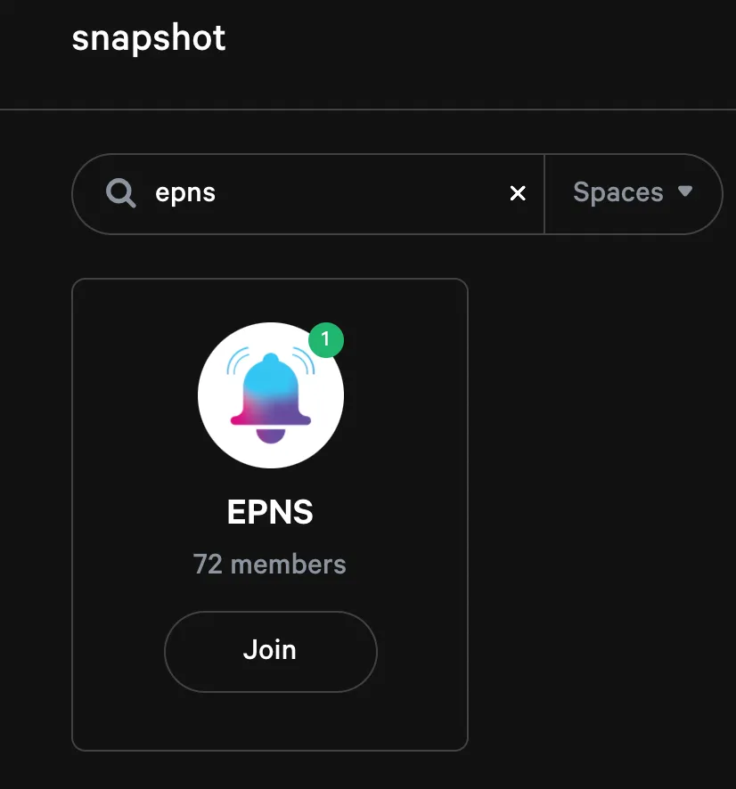 First Image of EPNS Snapshot Voting: A step by step guide