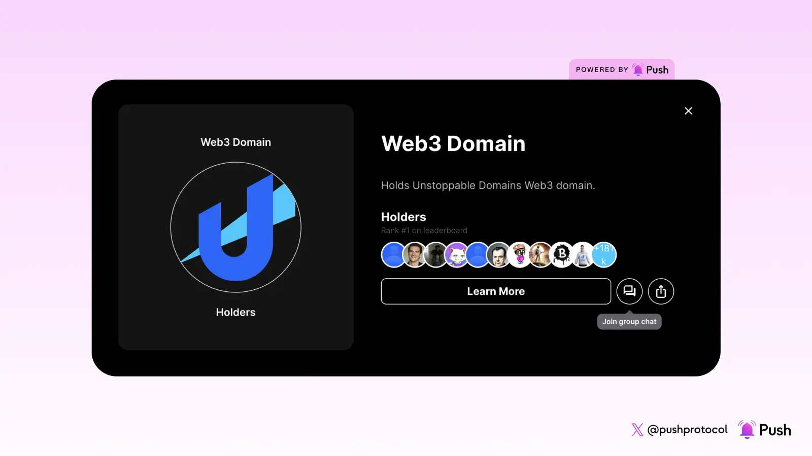Image of Announcing “Group Chat” from Push Protocol and Unstoppable Domains 