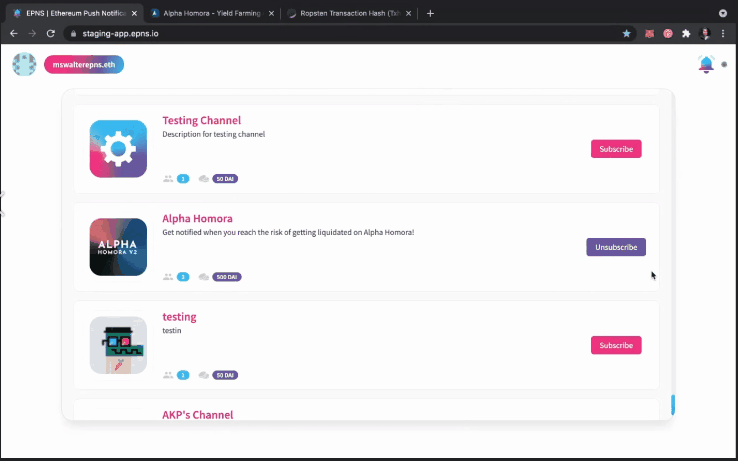 First Image of We 💖 Alpha Homora, innovations in DeFi with EPNS