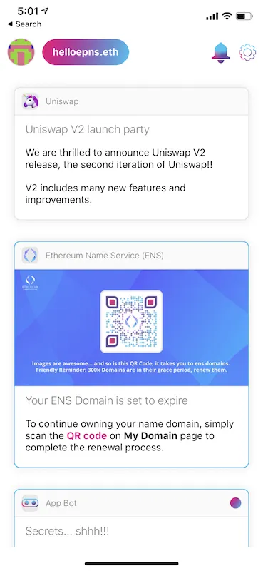 ENS Notification Image